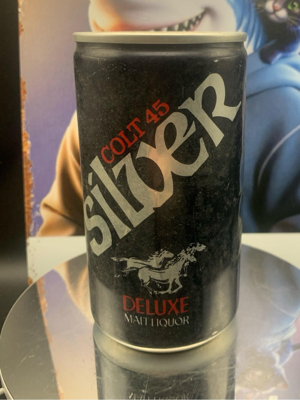Vintage Beer Can Colt 45 Silver Deluxe Malt Liquor Pull Tab Empty Aluminum Can